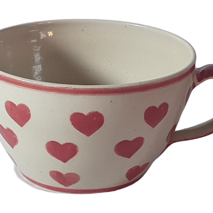französische Kaffeetasse Herzen