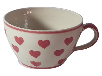 französische Kaffeetasse Herzen