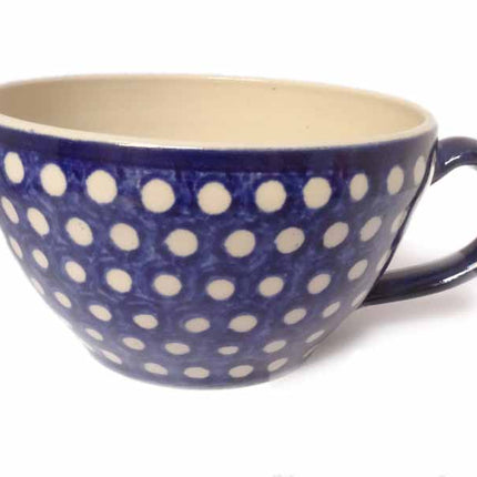 französische Kaffeetasse BlauWeiss