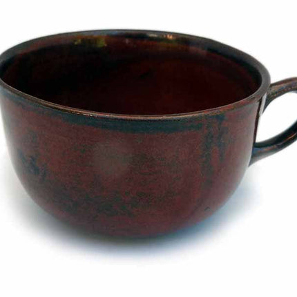 Keramik Kaffeetasse braun
