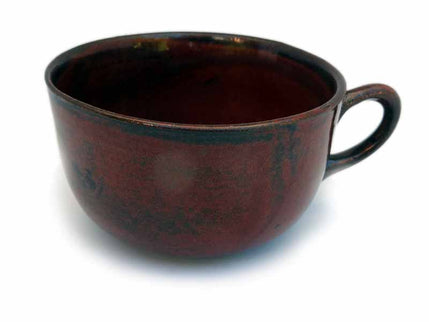 Keramik Kaffeetasse braun