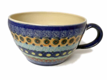 französische Kaffeetasse BunteKanten