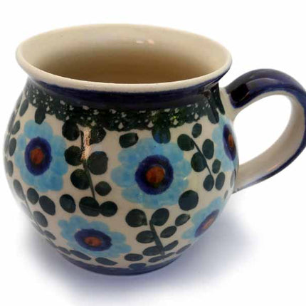 Keramik Kaffeetopf bauchig Annablumen