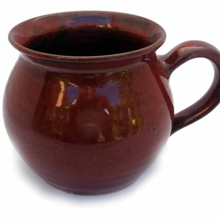 Keramik Kaffeetopf bauchig Braun