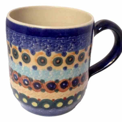 Keramik Kaffeetopf BunteKanten 250ml