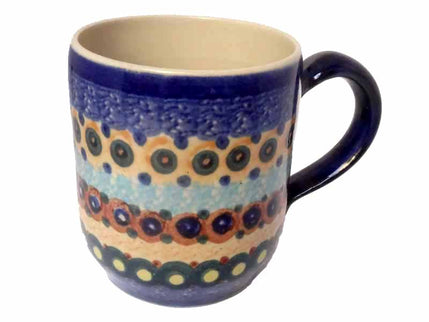 Keramik Kaffeetopf BunteKanten 250ml