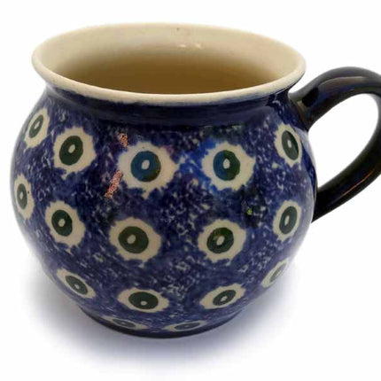 Keramik Kaffeetopf bauchig Bunzlauer