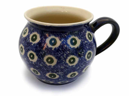 Keramik Kaffeetopf bauchig Bunzlauer