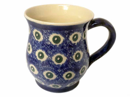 geschwungener Keramik Kaffeetopf Bunzlauer