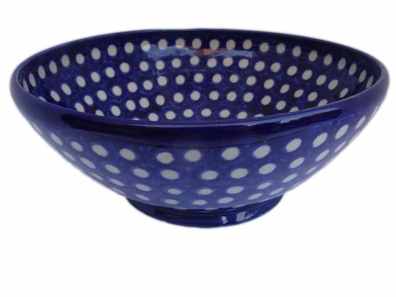 Keramik Schüssel gross BlauWeiss 23,5cm – toepferei-juergel