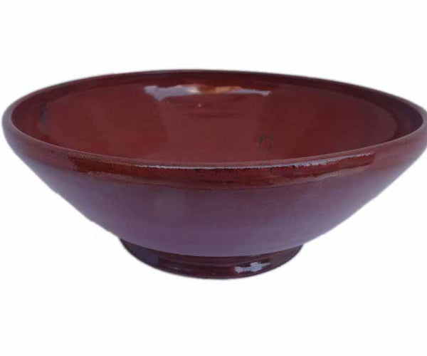 Keramik Schüssel gross Braun 20,5cm – toepferei-juergel
