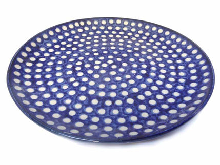 Keramik Tortenplatte BlauWeiss
