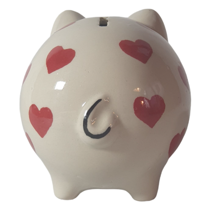 Keramik Sparschwein Herzen